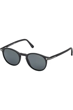 Tom Ford Uomo FT0539 ANDREA-02 02V Occhiali da sole Acetato Blu Rotonda Polarizzata