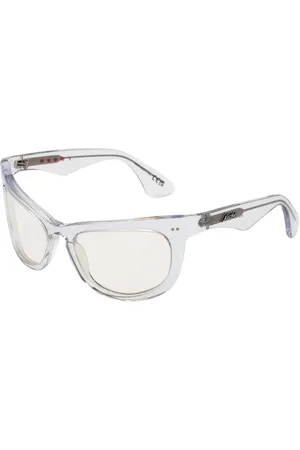 Marni Unisex Isamu Crystal JRS Occhiali da sole Acetato Avvolgente Normale