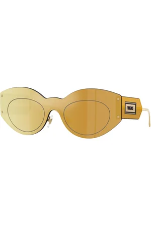 VERSACE Donna VE2276 10027P Occhiali da sole Metallo Geometrica Specchiate