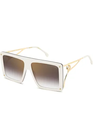 Carrera Donna CA UNICA/SE SZJ/YK Occhiali da sole Acetato Oro Squadrata Normale Specchiato
