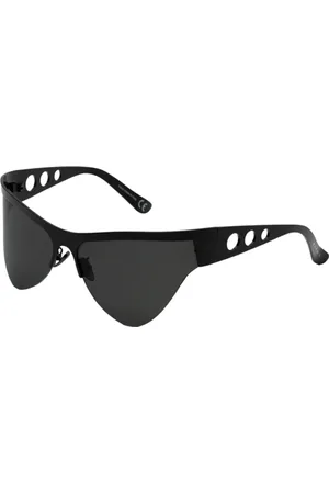 Marni Unisex Mauna Lola Black GV2 Occhiali da sole Metallo Grigio Geometrica Normale