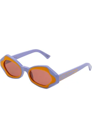 Marni Unisex Unlahand Lilac D7V Occhiali da sole Acetato Rosso Rotonda Normale