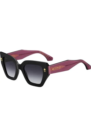 Etro Donna 0010/S HK8/9O Occhiali da sole Acetato Grigio Squadrata Normale Sfumato