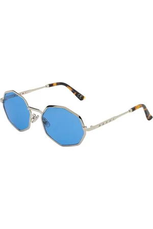 Marni Unisex Pulpit Rock Blue OPW Occhiali da sole Metallo Azzurro Geometrica Normale