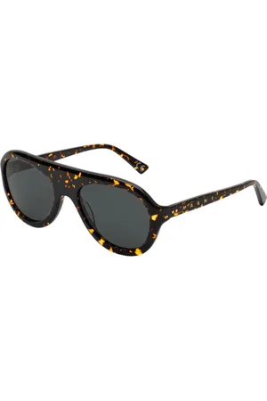 Marni Unisex Mount Toc Maculato WPT Occhiali da sole Acetato Grigio Pilot Normale Sfumato