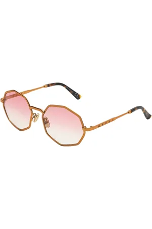 Marni Unisex Pulpit Rock Pink 8PP Occhiali da sole Metallo Rosa Geometrica Normale Sfumato