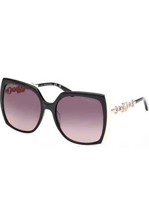 Guess Donna GM00005 01B Occhiali da sole Plastica Fumo Squadrata Normale Sfumato