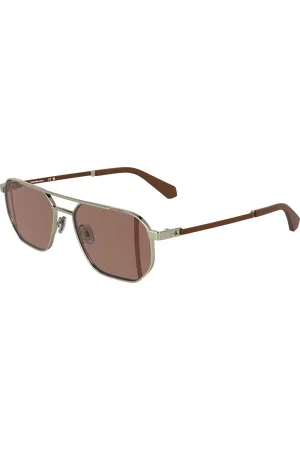 Calvin Klein Unisex CKJ25202S 718 Occhiali da sole Metallo Squadrata Normale