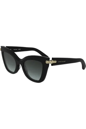 Longchamp Donna LO775S 001 Occhiali da sole Acetato Cat Eye Normale Sfumato
