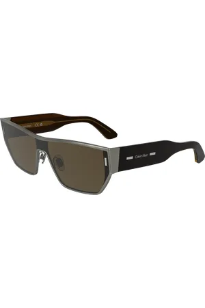 Calvin Klein Unisex CK25102S 071 Occhiali da sole Metallo Squadrata Normale