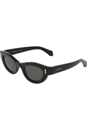 Salvatore Ferragamo Donna SF2062SE 001 Occhiali da sole Acetato Cat Eye Normale
