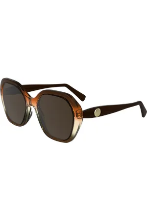 Longchamp Donna LO759S 209 Occhiali da sole Acetato Squadrata Normale