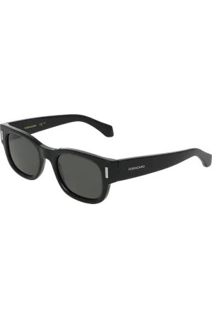 Salvatore Ferragamo Uomo SF2064SE 001 Occhiali da sole Acetato Squadrata Normale