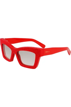 Salvatore Ferragamo Donna SF2045SR 600 Occhiali da sole Acetato Squadrata Normale