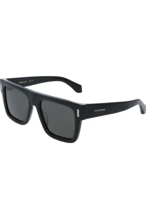 Salvatore Ferragamo Uomo SF2063SE 001 Occhiali da sole Acetato Squadrata Normale