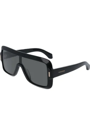 Salvatore Ferragamo Donna SF2061SE 001 Occhiali da sole Acetato Maschera Normale