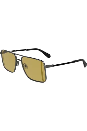 Calvin Klein Uomo CKJ25201S 017 Occhiali da sole Metallo Pilot Normale