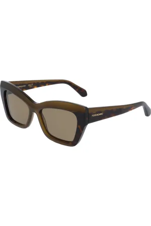 Salvatore Ferragamo Donna SF2065S 338 Occhiali da sole Acetato Farfalla Normale