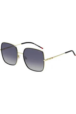 HUGO BOSS Donna HG 1293/S RHL/9O Occhiali da sole Metallo Grigio Squadrata Sfumato