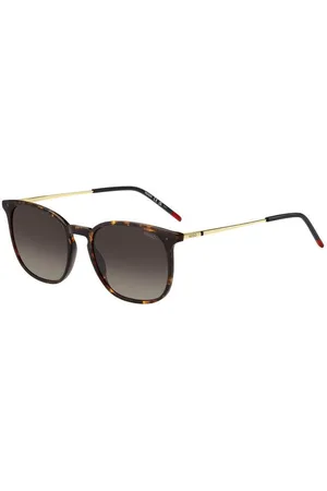 HUGO BOSS Donna HG 1292/S 086/HA Occhiali da sole Iniettato Marrone Rotonda Sfumato