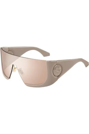 Etro Donna MACARON FWM/2S Occhiali da sole Plastica Rosa Maschera Specchiate Flash