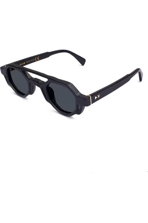 XLAB Unisex Paxi Occhiali da sole Acetato Fumo Geometrica Polarizzata