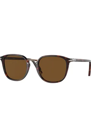 Persol Uomo PO3186S 24/57 Occhiali da sole Acetato Rotonda Polarizzata
