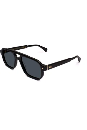 XLAB Unisex Cartagena Occhiali da sole Acetato Fumo Squadrata Polarizzata