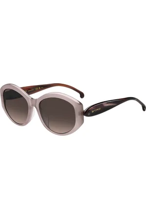 Etro Donna 0086/F/S G3I/HA Occhiali da sole Acetato Marrone Rotonda Normale Sfumato