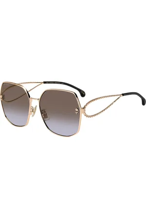 Etro Donna 0071/F/S 000/QR Occhiali da sole Metallo Marrone Squadrata Normale Sfumato