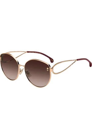 Etro Donna 0072/F/S DDB/HA Occhiali da sole Metallo Marrone Cat Eye Normale Sfumato