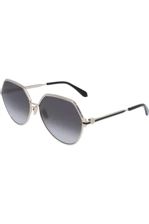 Salvatore Ferragamo Donna SF325S 738 Occhiali da sole Metallo Normale