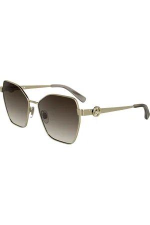 Longchamp Donna LO180S 727 Occhiali da sole Metallo Squadrata Normale