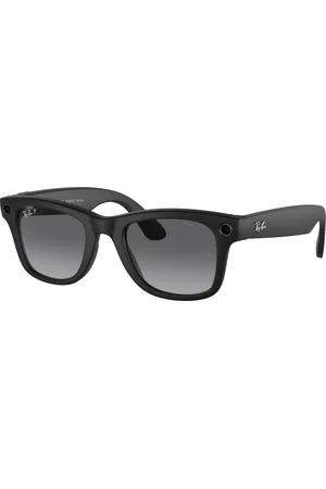Ray-Ban Unisex Meta RW4006 Wayfarer 601ST3 Occhiali da sole Iniettato Grigio Squadrata Polarizzata Sfumato