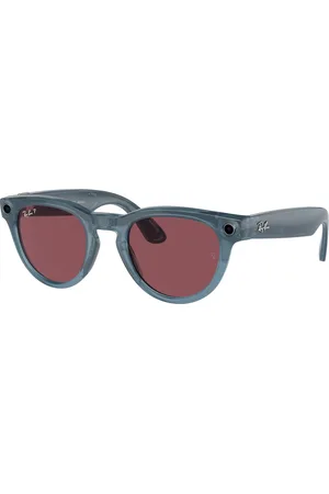Ray-Ban Unisex Meta RW4009 Headliner 66985Q Occhiali da sole Iniettato Rosso Pantos Polarizzata