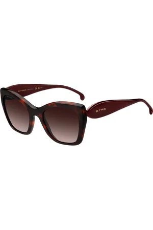 Etro Donna 0084/S 82U/HA Occhiali da sole Acetato Marrone Squadrata Normale Sfumato