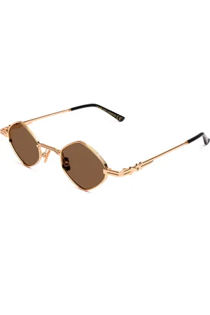 XLAB Unisex Tenerife Occhiali da sole Metallo Marrone Geometrica Polarizzata