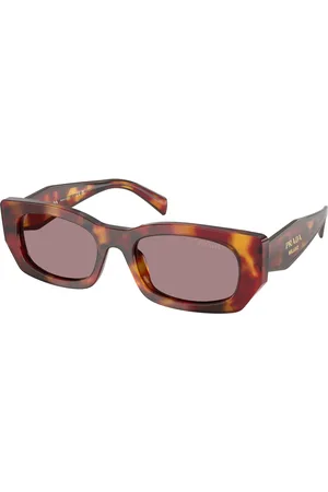 Prada Donna PR B05S 22A20I Occhiali da sole Acetato Marrone Pillow Normale