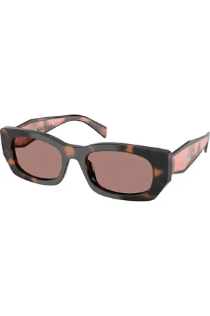 Prada Donna PR B05S 23A60B Occhiali da sole Acetato Marrone Pillow Normale