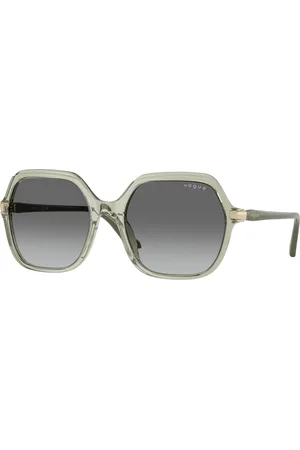 vogue Donna VO5561S 302211 Occhiali da sole Acetato Grigio Squadrata Normale Sfumato