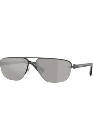 Burberry Uomo BE3164 13166G Occhiali da sole Metallo Geometrica Specchiate