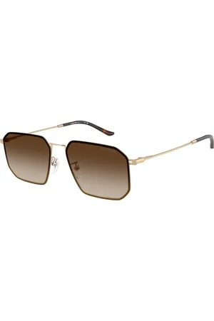 Emporio Armani Uomo EA2165D 300213 Occhiali da sole Metallo Marrone Geometrica Normale Sfumato