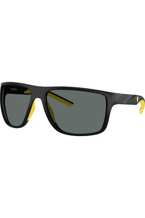 FERRARI Uomo FZ6015U 504/81 Occhiali da sole Iniettato Grigio Pillow Polarizzata