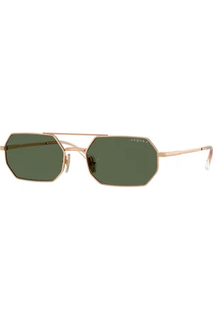 vogue Donna VO4329S 51529A Occhiali da sole Metallo Verde Geometrica Polarizzata