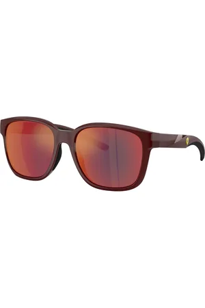 FERRARI Unisex FZ6019D 525/6P Occhiali da sole Iniettato Rosso Squadrata Normale Specchiato