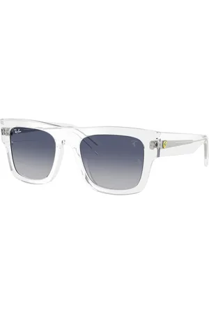 Ray-Ban Unisex RB2217M F7064L Occhiali da sole Acetato Blu Squadrata Normale Sfumato