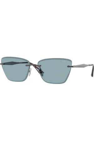 vogue Donna VO4332S 514980 Occhiali da sole Metallo Blu Cat Eye Normale