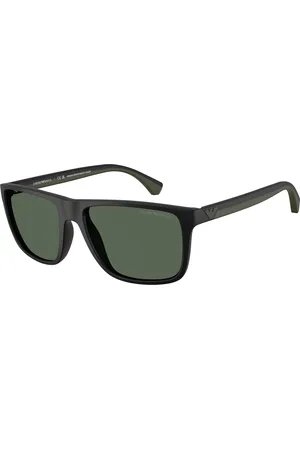 Emporio Armani Uomo EA4033 500171 Occhiali da sole Iniettato Verde Squadrata Normale