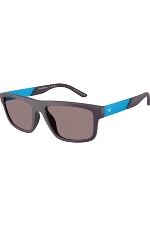 Emporio Armani Uomo EA4244U 62427N Occhiali da sole Iniettato Marrone Squadrata Normale