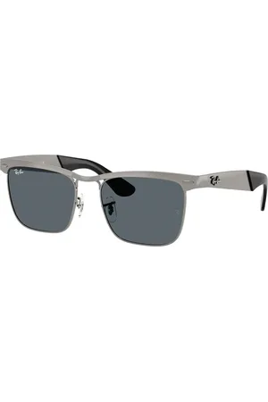 Ray-Ban Unisex RB3875 WAYFARER DELUXE 029/R5 Occhiali da sole Metallo Blu Squadrata Normale